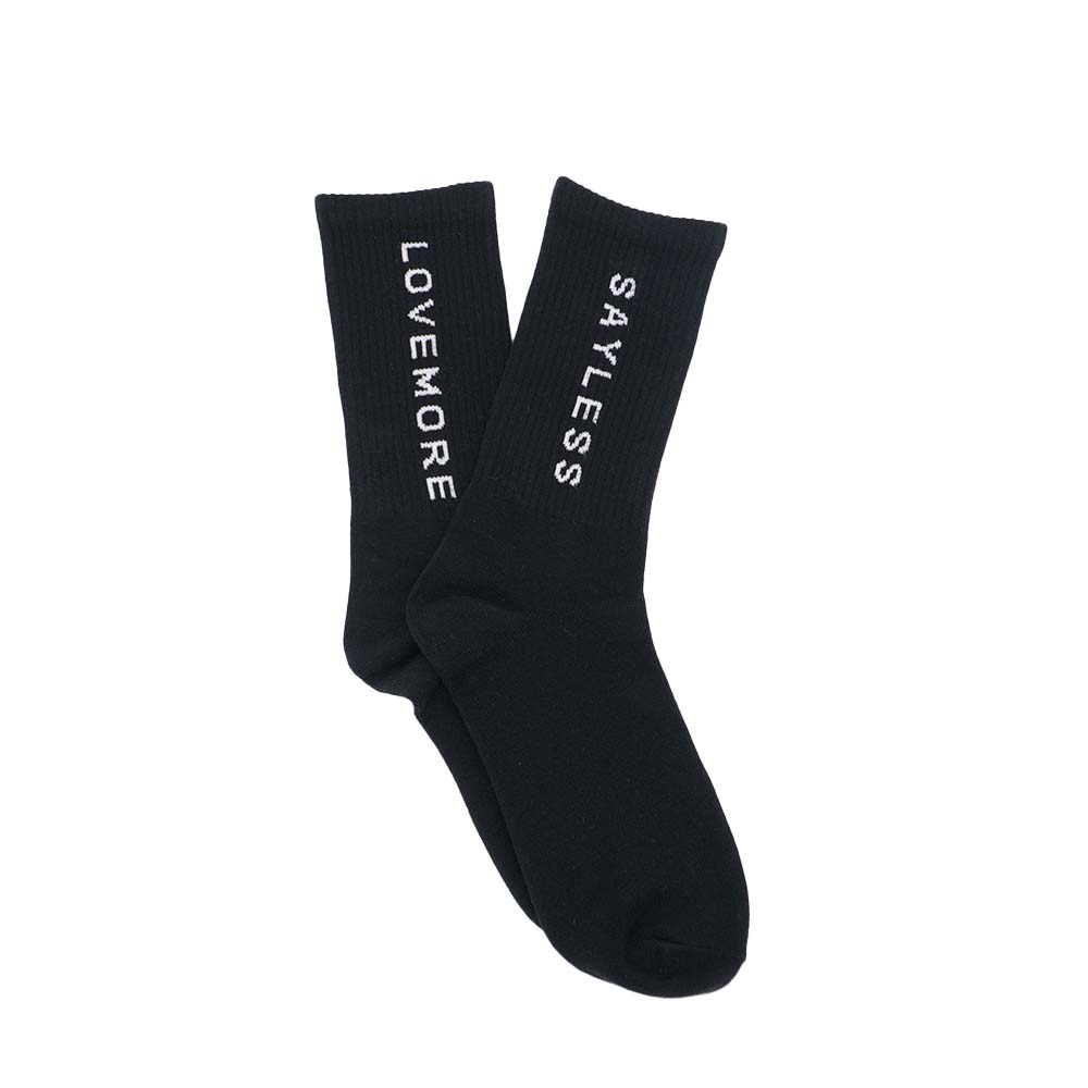 "Say Less, Love More" (Socks)