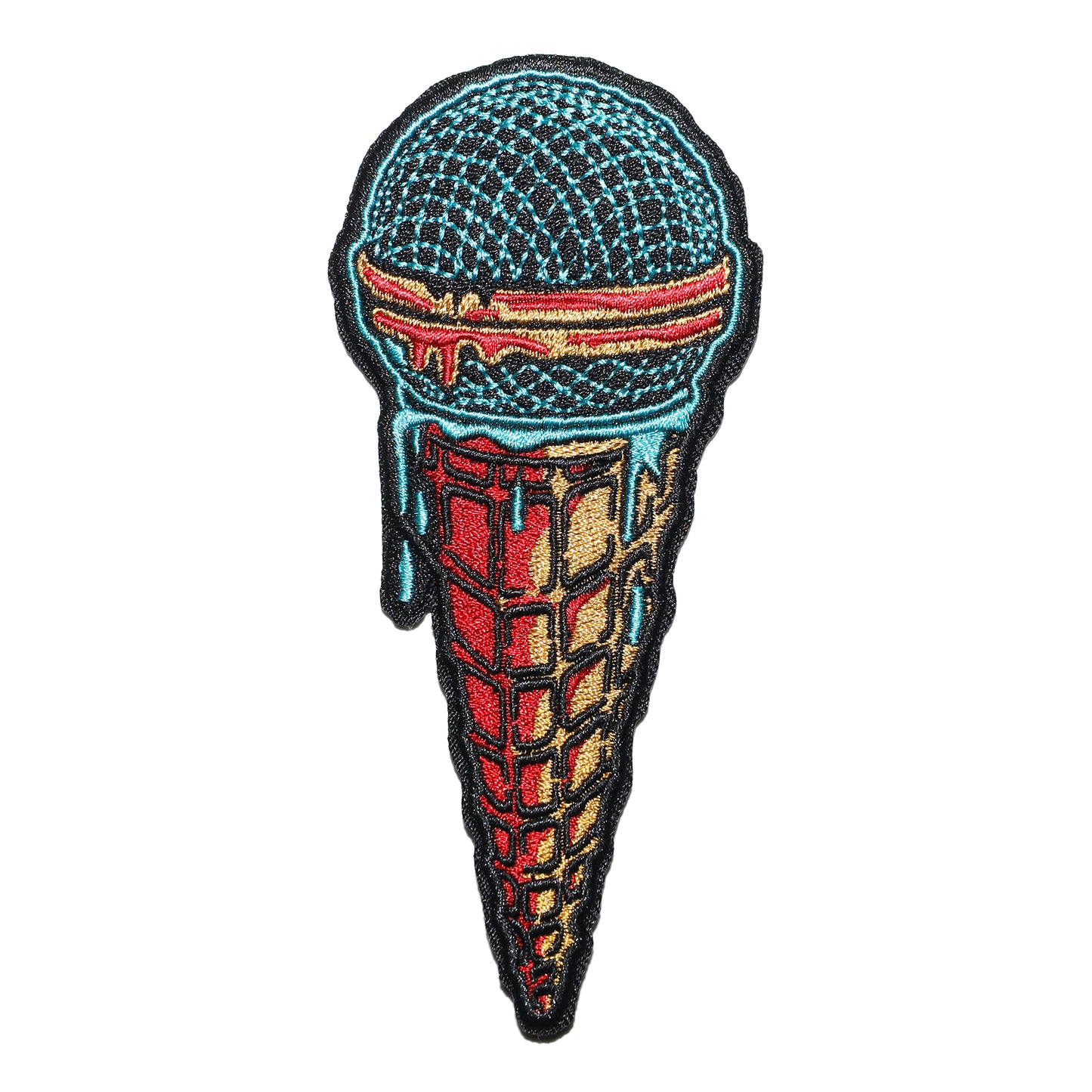 “Ice Cream Microphone” (Iron-On Patch)