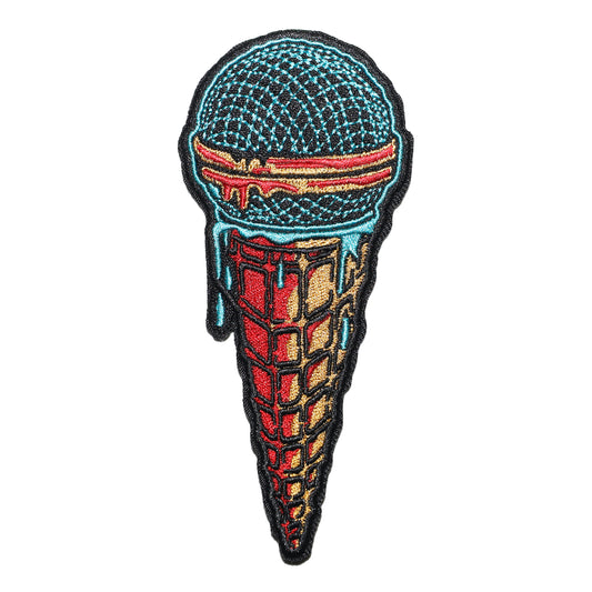 “Ice Cream Microphone” (Iron-On Patch)