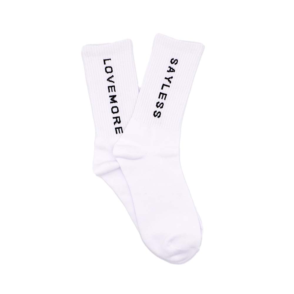 "Say Less, Love More" Socks