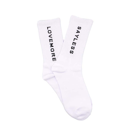 "Say Less, Love More" (Socks)